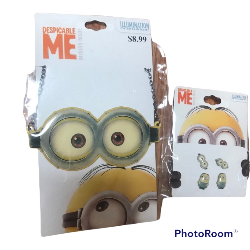 Illumination Entertainment, Despicable Me Minions Necklace And Earring Set Nwt